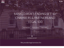 Tablet Screenshot of goldsmithchambers.com